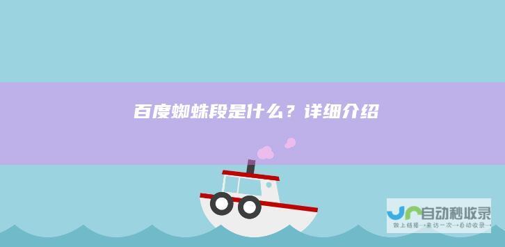 百度蜘蛛段是什么？详细介绍